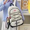 2025 New Japanese Backpack Simple Casual Korean Large Capacity Fresh Sweet Junior High School Student Schoolbag