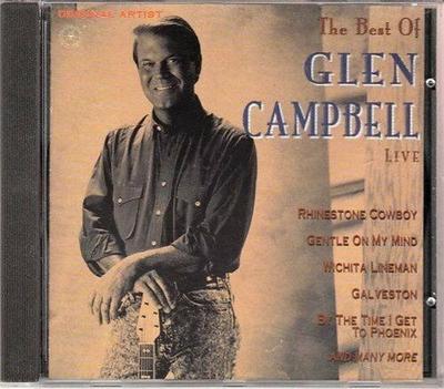 CD GLEN CAMPBELL - Best of Live  FATCD138 Fat Boy Records US Country Used