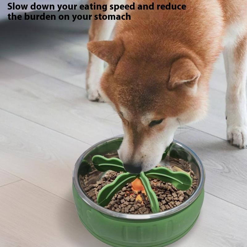 Pet Feeder Plugin Powerful Suction Cup Slow Food Anti Choking Slow Feeder Bowl Rotatable Anti-Choke Dog Slow Slow Food Dispenser