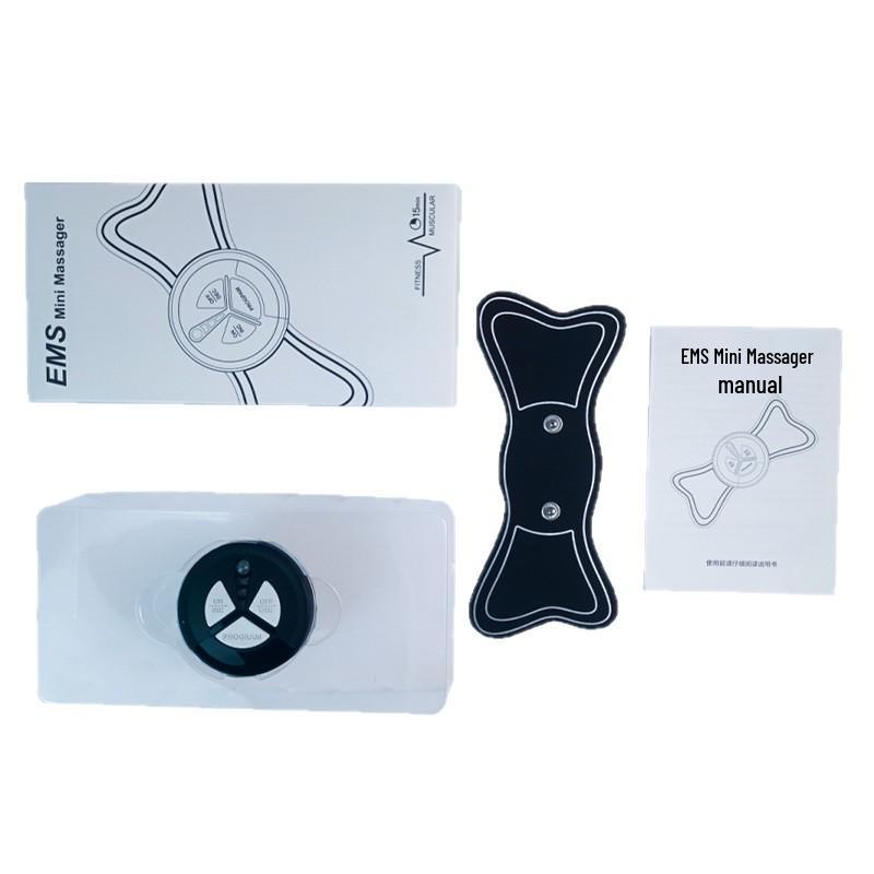 Smart Mini Remote-Controlled EMS Neck and Shoulder Pulse Massager - Battery Operated