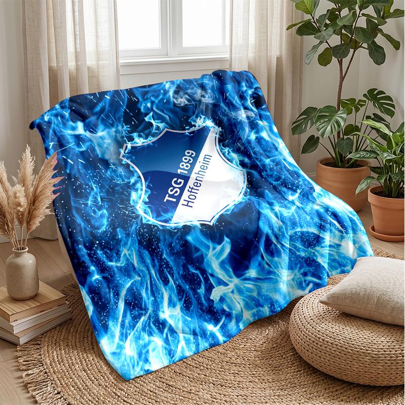 TSG Hoffenheim FC Soft Flannel Fleece Blanket Lightweight Cozy Warm Throw Blanket For Sofa Bed Home Decor