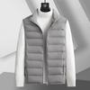 DIBINZE Men's Plus Size Lightweight Stand Collar Duck Down Vest