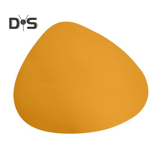 

Западный коврик для столовых приборов, цветной овальный дизайн, термостойкий, легко чистящийся кухонный защитный коврик для обеденного стола оранжевый