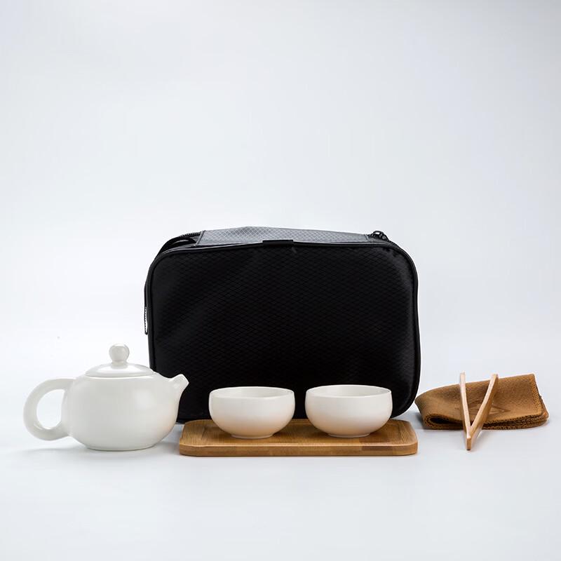 Minguan Portable Dehua Ding Kiln Ceramic Travel Tea Set