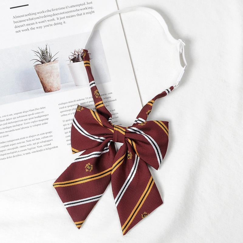 Graduation Photo Burgundy Bow Tie for Women & Men - Japanese JK Academy Style