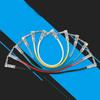 Guitar Patch Cable 6.35mm Electric Guitar Cord Single Block Effector Connection Cable High-Fidelity Sound Durable PVC Copper