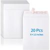 20 Pack Catalog Envelopes Self Seal, 9 X 12 Inches Catalog Mailing Envelopes, White Manila Envelopes for Mailing, Organize, Storage, Home, Office