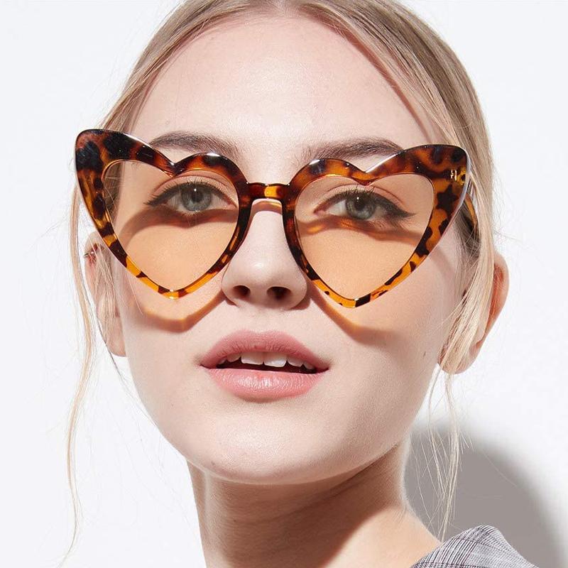 Adult Outdoor Heart-shaped Sun Glasses Glasses Classic Kids UV400 Eye Protection Sun Eyewear Outdoor Cat Eye Spectacle Frame Frame Sports Goggle