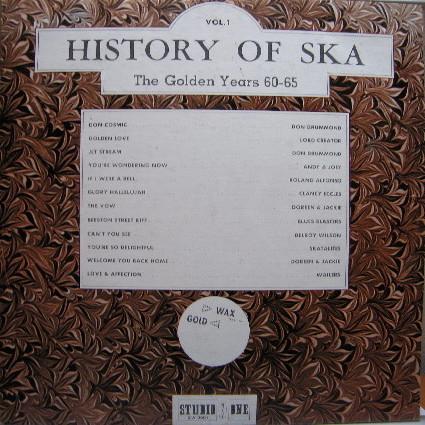 

LP Record VARIOUS - History Of Ska Vol. 1 - The Golden GW0001 Studio One, Gol US Reggae, Ska & Dub Used