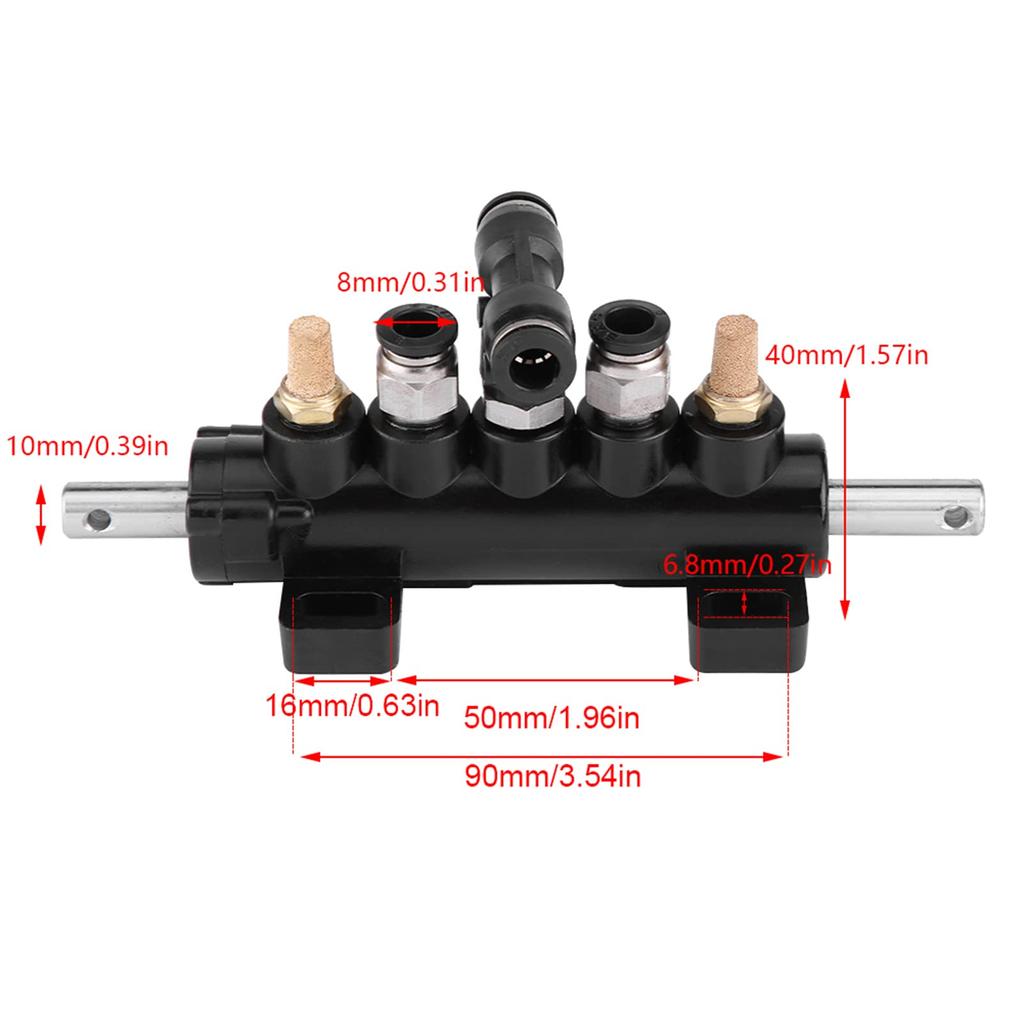 KIMISS Aluminum Alloy Car Air Control Valve, Foot Pedal Valve, Tire Changer for Rangers,