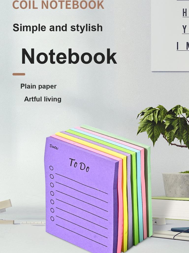 Strong Adhesive Sticky Notes, College Student Version Label Stickers, N-Times Paste Note Paper, Small Pocket Memo Pads