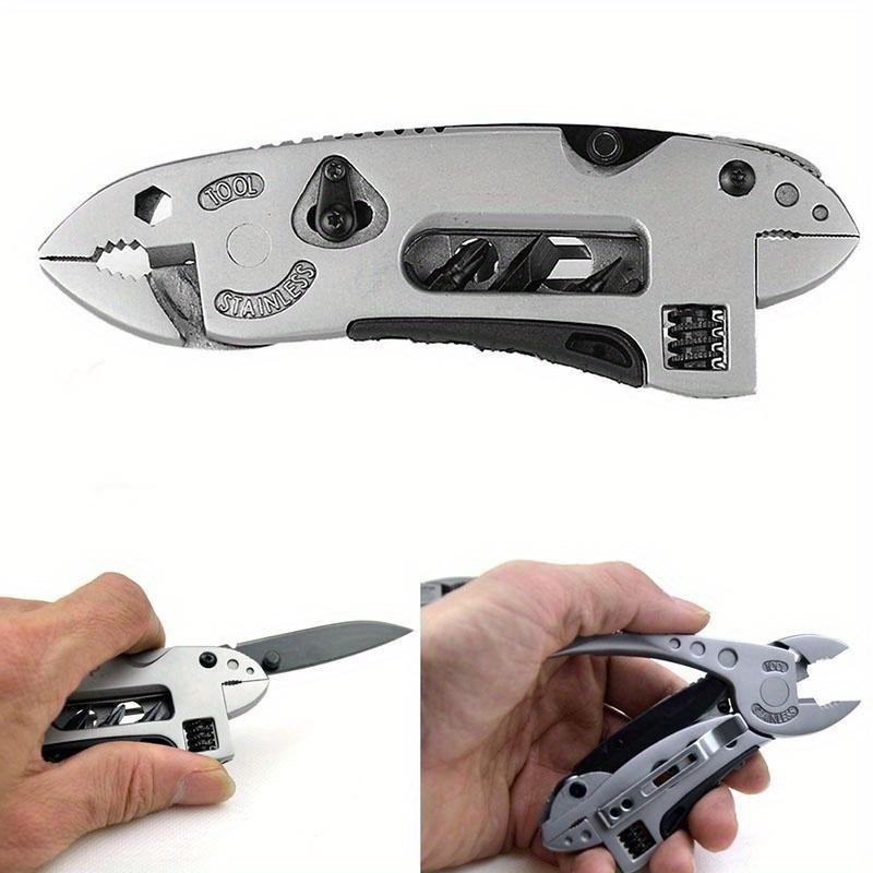 Multi-tool Knive Gear EDC Tool Set Justerbar skiftenøkkel Kjeve Skrutrekker Tang Verktøy