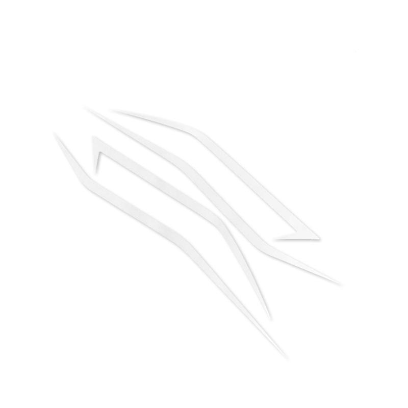 

Motorcycle Sticker Decal High Adhesion Vinyls Decoration Sunproof Waterproof Outdoor Riding Accessories срібні білого кольору