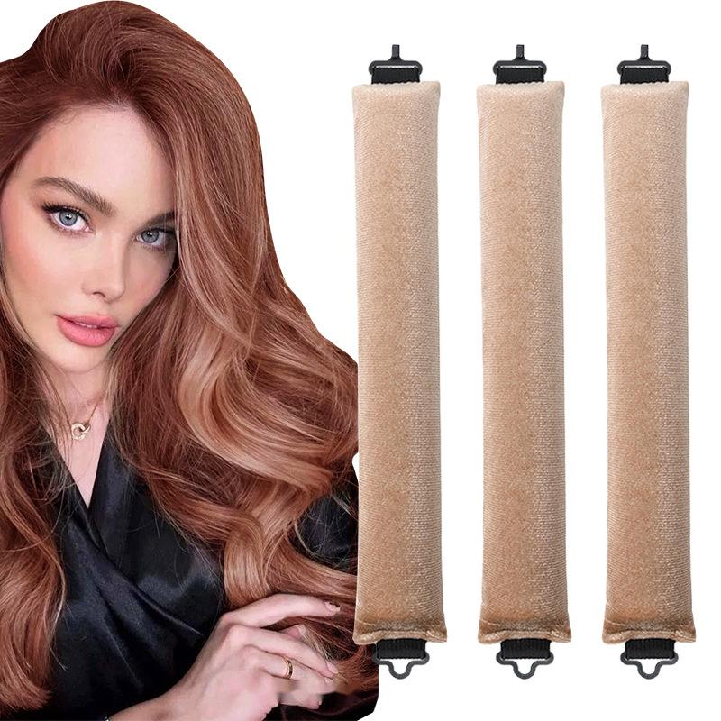 

Hair Styling Tools Set: No-Heat Hair Curler, Convenient Hair Styling Tool, Sponge Hair Curler Brown-3pcs різнокольоровий