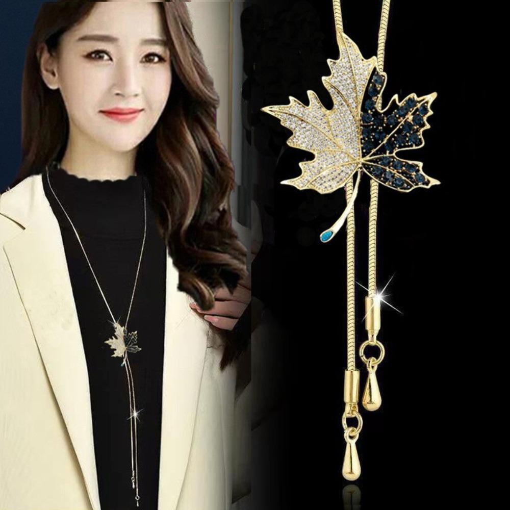 Sweater Chain Long Necklace Light Luxury High Sense Versatile Fringed Jewelry Accessories Pendant