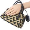 PRADA  1BB846 2WAY bag black/beige polyester/Safiano Women