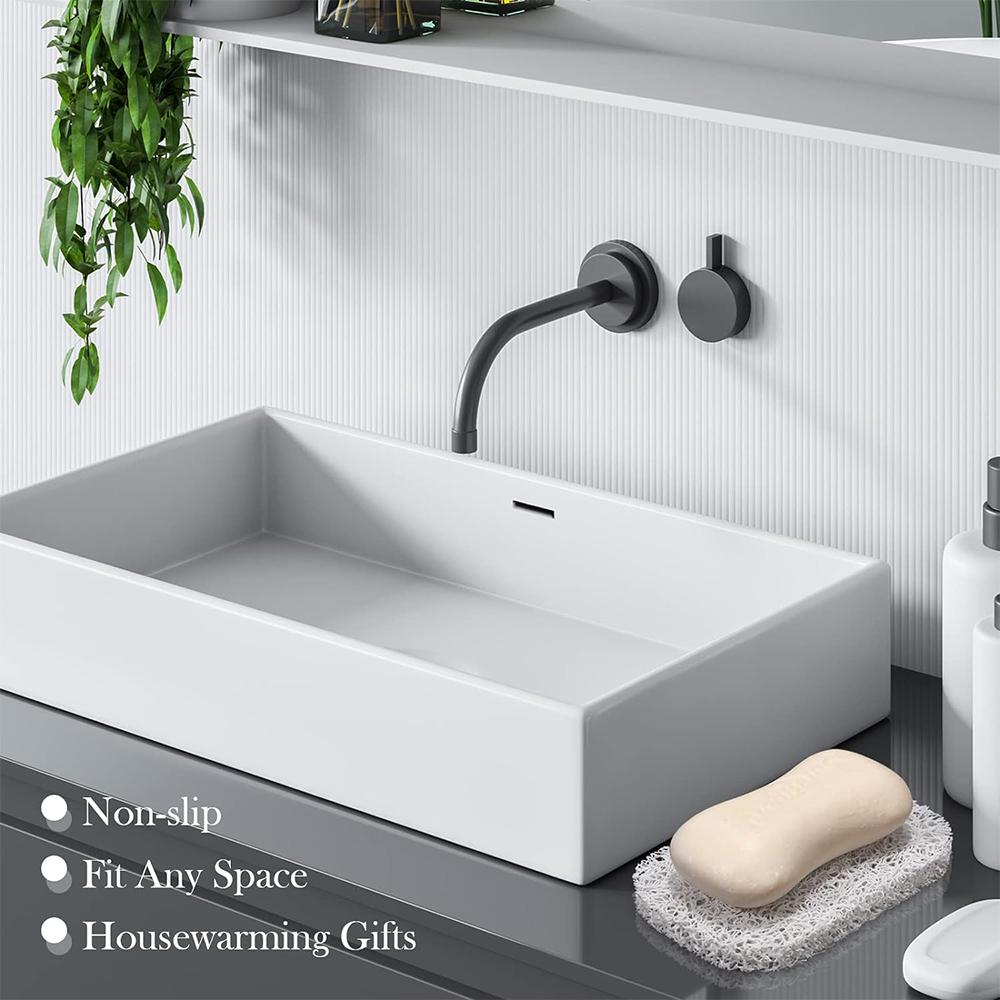 4/1pcs PVC Soap Saver Pad Non-Slip Mildew Proof Self Draining Soap Pads Kitchen Bathroom Soap Holder Travel Cleaning Supplies