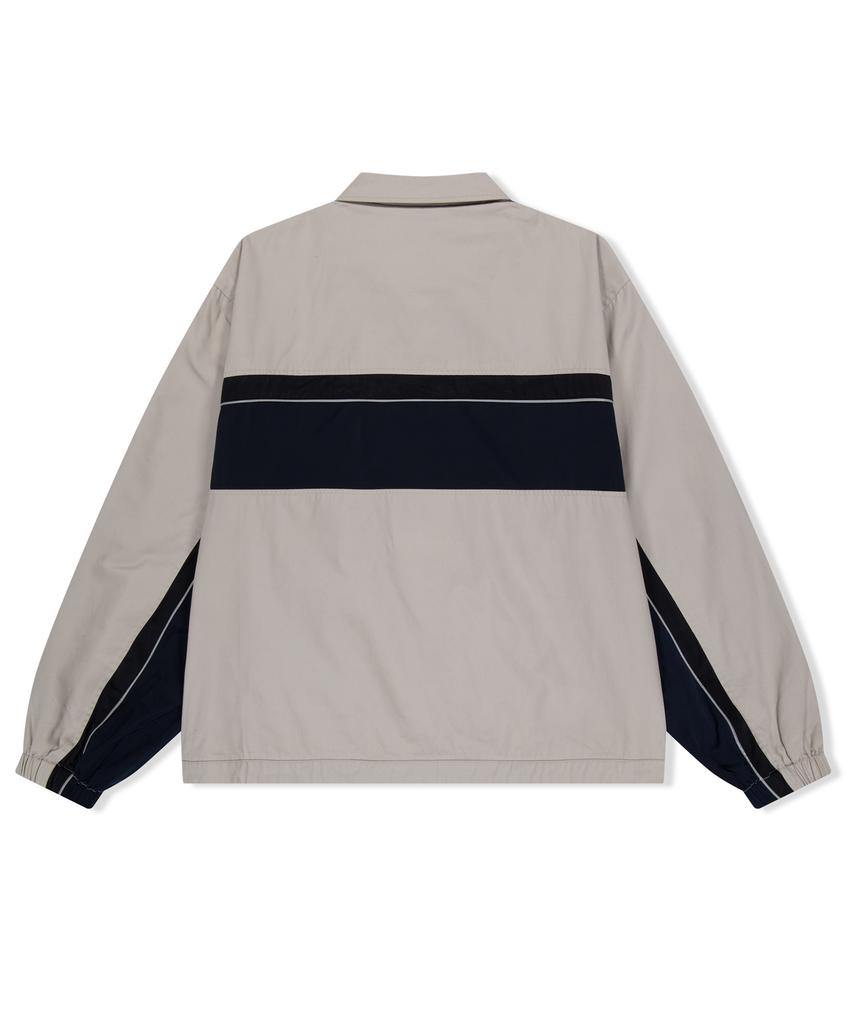 Yeseyesee Wavy Logo Work Jacket Beige