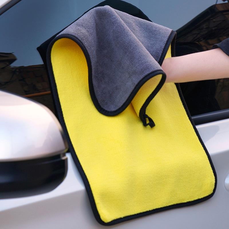 Car Wash Towel High Density Thick Large Absorbent Coral Fleece Car Cleaning Cloth Double-Sided Quick-Drying Car Cleaning Car Wash