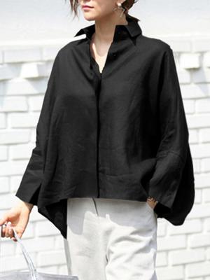 2025 Women Summer Shirts Long Sleeve Elegant Blouse OL Style Tunic Tops Fashion Oversized Casual Solid Loose Party Blusas