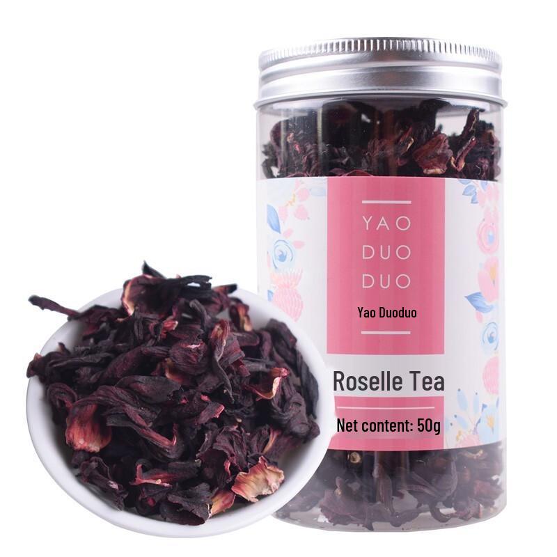 Yao Duoduo Roselle Rose Herbal Tea 3 Cans (50g each)
