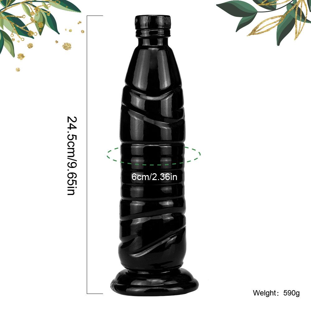 Transparent Crystal Dildo Mineral Water Bottle Shaped - Extra Large Unisex Anal Plug Dilator, Adult Sex Toy