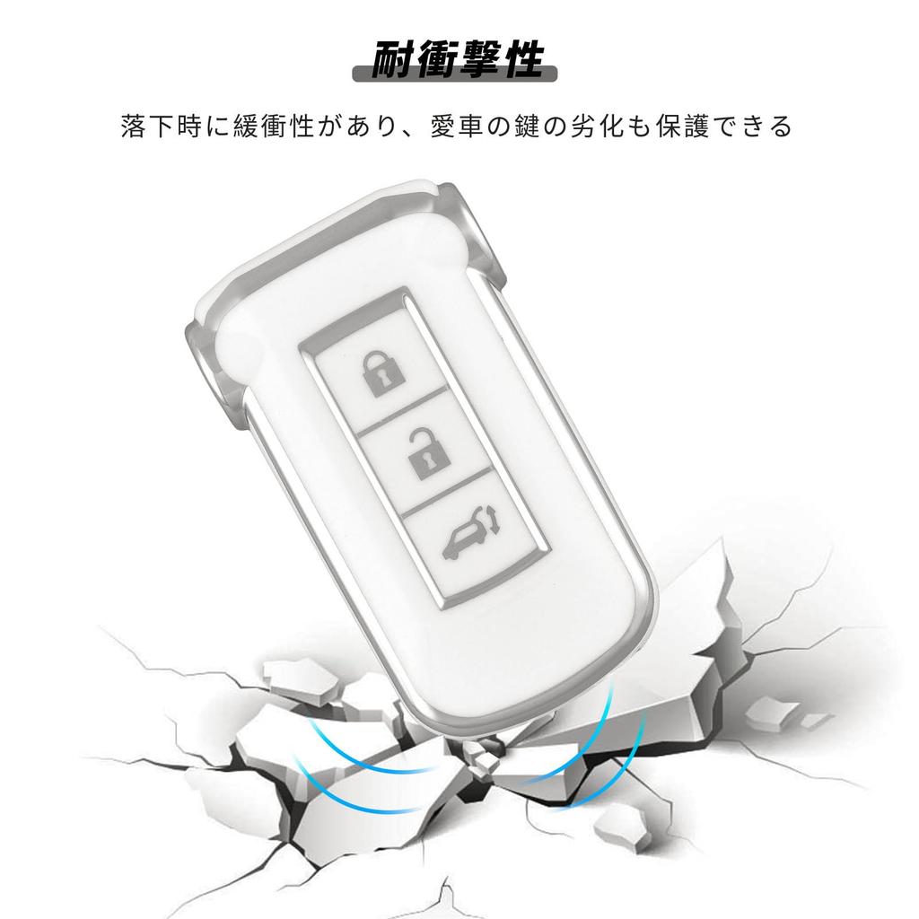 [OFFCURVE] Mitsubishi Delica D5 Dedicated Key Case, New Delica Car Keybo, TPU Material, Waterproof,