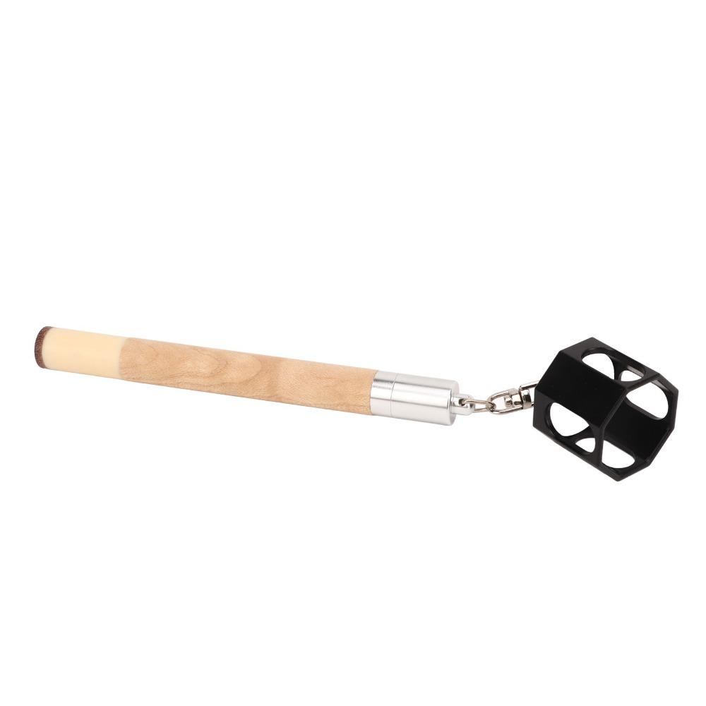 2 in 1 Pool Cue Chalk Holder Compact Cue Tip Pricker Tip Pricker Wooden Cue Billiard Accessory