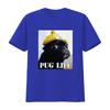 Pug Life T Shirt Dog Lover Funny Thug Cute Humour Girlfriend Gangster Vintage Unisex Streetwear Stretched Casual Soft