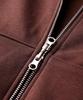 Jemut Day Cut Crop Oversized Zip-Up Hoodie Brick Red Kjhd2650