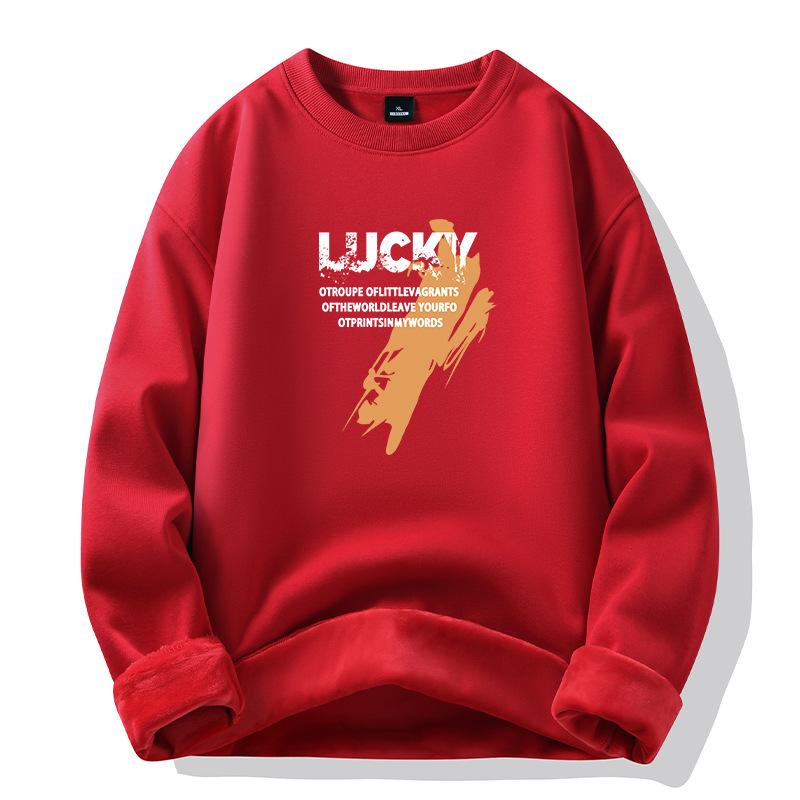 

Утепленный свитер с капюшоном мужской осенне-зимний новый хлопковый пара моделей утолщенная свободная мужская куртка 5XL: recommended 200-110kg