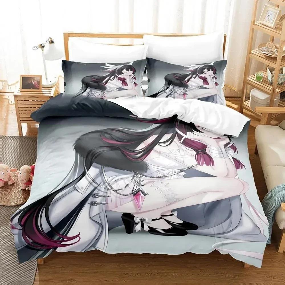 Anime Game Genshin Impact Columbina Bedding Set Duvet Cover Bed Set Quilt Cover Pillowcase Comforter king Queen Size Boy Adult