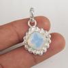 Mléčný opál 925 Pevné sterlingové stříbro Přívěsek, Ručně vyráběné šperky s drahokamy, Dárky pro manželku Zbrusu nový přívěsek