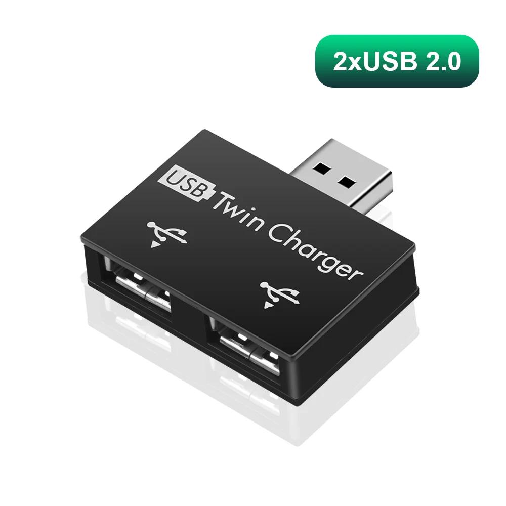 

Концентратор USB 4-в-1 Разветвитель USB 2.0 Адаптер USB на USB 2.0 Высокоскоростная док-станция USB 480 Мбит/с с переключателем включения/выключения Для ПК, ноутбука