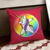Glittering Magical Unicorn Cushion Cover Reversible Soft Durable Pillow Cover Home  Car MultiScene Use for Daily Comfort