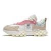 Li Ning Fabric Trendy Shock Absorbing Non-Slip Wear-Resistant Breathable Low-Top Sports Casual Shoes Women sneaker White Pink AZGS034-4