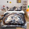 Penguin Love Winter Decor Set Exquisite Three-Piece Bedding Set Gift For Kids And Adults
