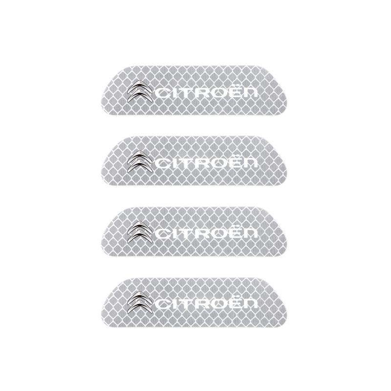 Auto Tür Reflektierender Aufkleber Heck Warnaufkleber Auto Zubehör Für Citroen C5X e-C4 X e-C3 C4 C3 C5 Berlingo C-Elysee C1 C6