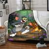 1pc Tom and Jerry Flannel Blanket Soft Warm Throw for Home, Office, Travel, All-Season Cozy Bedding Gift L1404