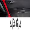 For Mazda MX-5 2016+ Matte Real Carbon Fiber Center Control Gear Shift Panel Multimedia Panel Cover Steering Wheel Frame Sticker