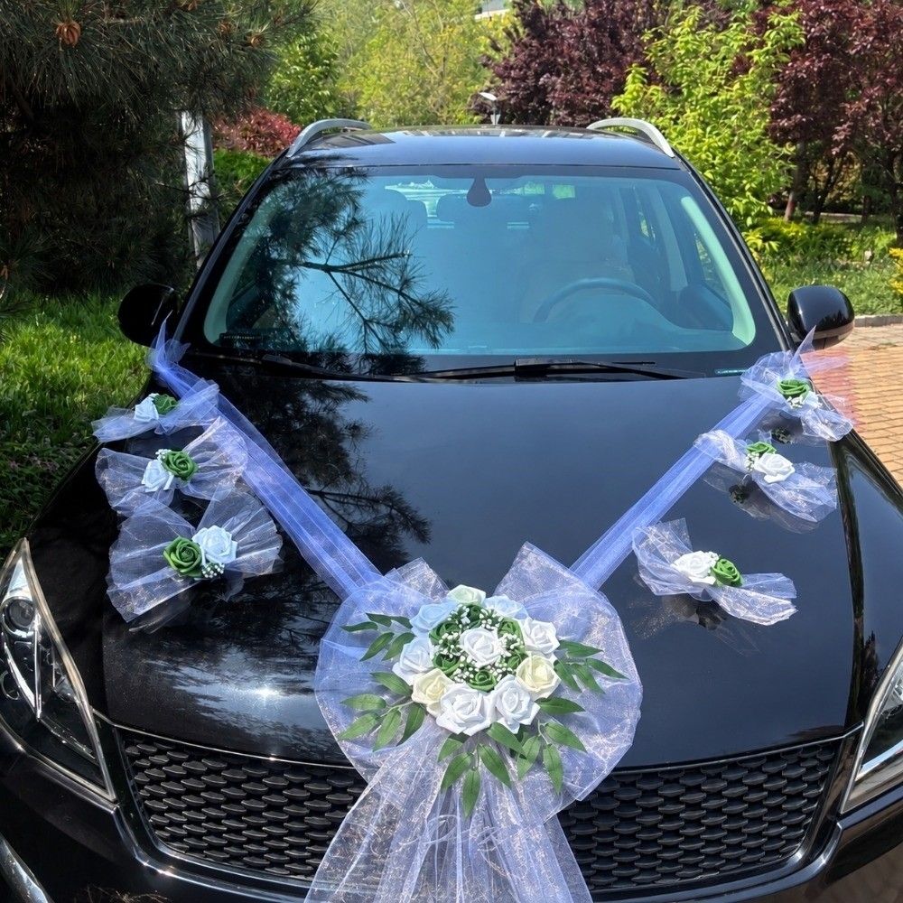 Multiple Colors Artificial Rose Car Decor Bridal Vehicle Decor Bridal Car Decoration