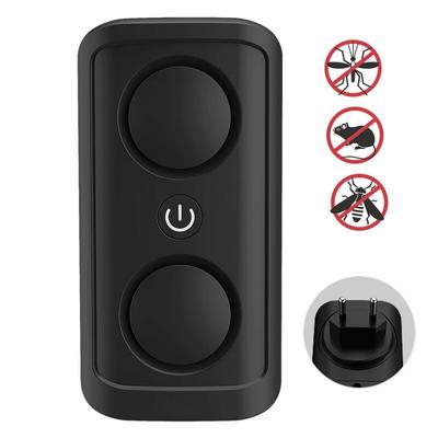 Repelente de plagas ultrasónico electromagnético, repelente electrónico enchufable con altavoces dobles para ratones, ratas, chinches, roedores, insectos