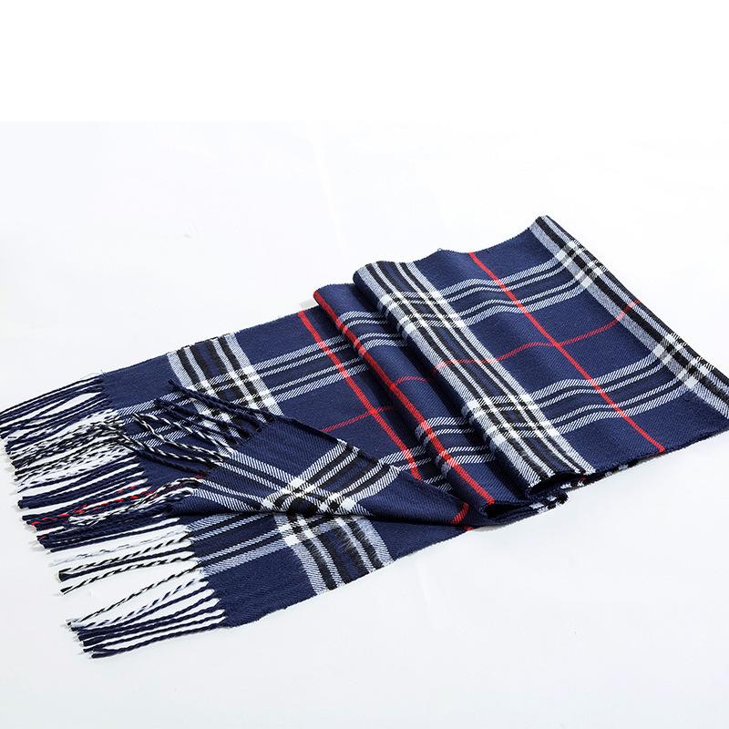 New Winter Cashmere Scarf Men'S Scarf Women'S Scarf Pure Cashmere Scarf Thick Genuine British Plaid