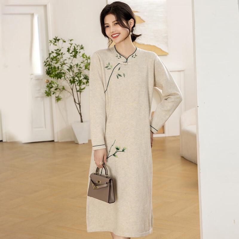 

Mokana Women s Long Sleeve Casual Midi Dress One Size