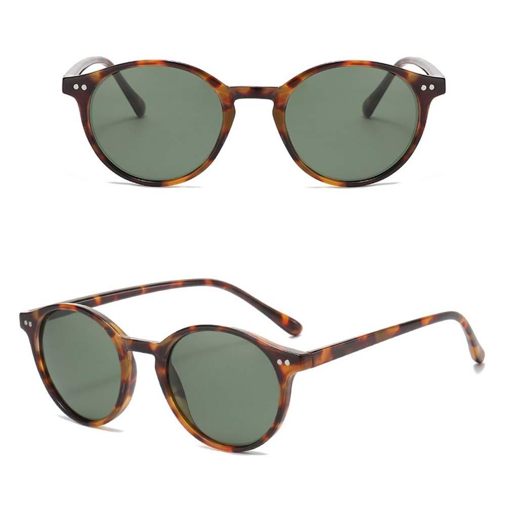 Leopard Print Unisex Sunnies TR Anti-UV Glasses New Retro HD Sunglasses Summer