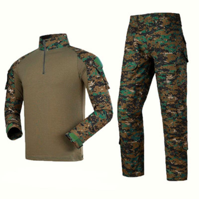 Militärarmee-Uniform, taktische Ausrüstung, Kampfhemd + Hose, Set, Jagd-Tarnanzüge