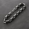 8mm Herenarmband - Duurzame 304 Roestvrij Staal Boxketting, 18K Goudkleurig Gecoat, Hip Hop Stijl, Geschikt voor Casual Outfits