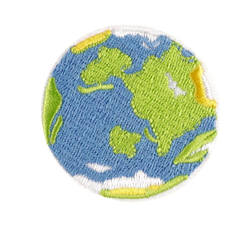 Embroidery Label Luggage Accessories Embroidery Sticker Badge Patch Sticker Clothing Accessories Planet Patch Korean Cloth Sticker