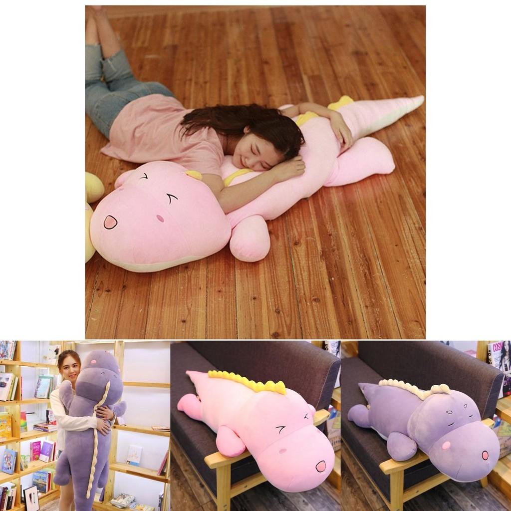 Adorable Dinosaure Peluche Poupée en Peluche Pour Filles Réconfortant Décoration de Maison Oreiller