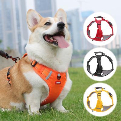Küçük Orta Boy Köpekler İçin Çekmeyen Yelek Tarzı Köpek Tasması - Yansıtıcı Nefes Alabilir Evcil Hayvan Tasması Tasmalı Corgiler için Ayarlanabilir